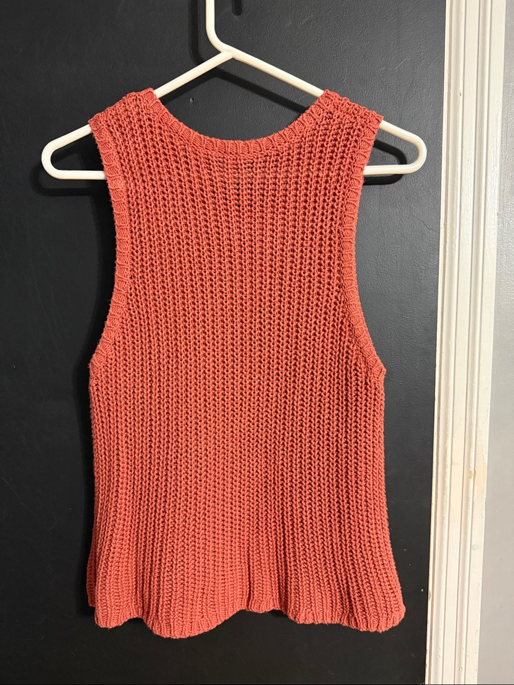 Old Navy Open Weave Retro Rust Sleeveless Sweater Size: M - Picture 2 of 5
